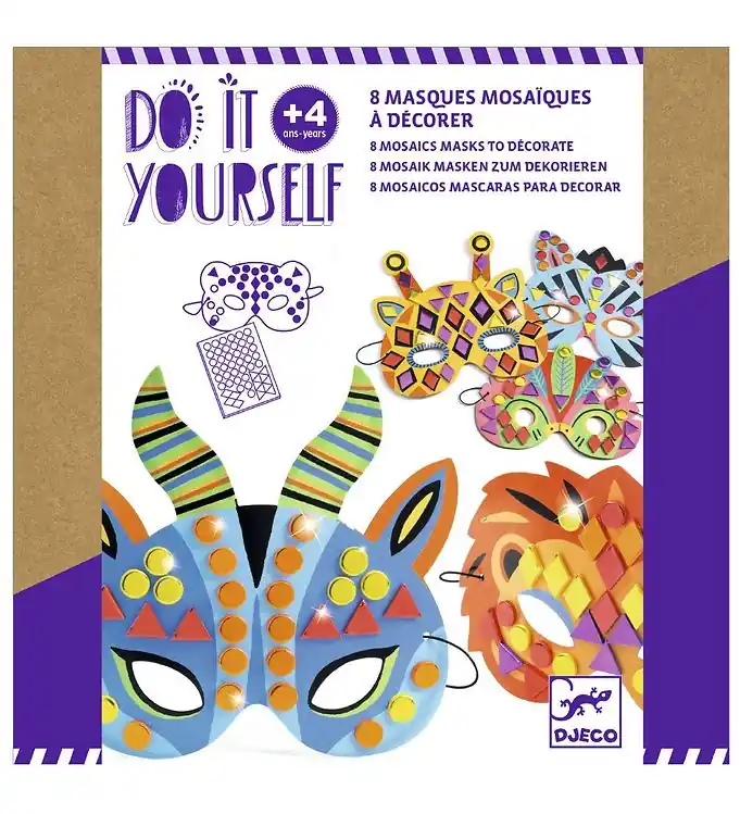 Shop Nu Djeco Maskers - DIY - Jungledieren
