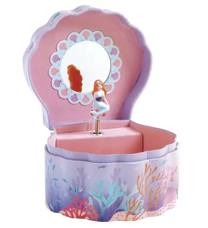 Koopje Djeco Sieradendoos m. Muziek - 14,5x8,5x13,5 cm - Enchanted Merm