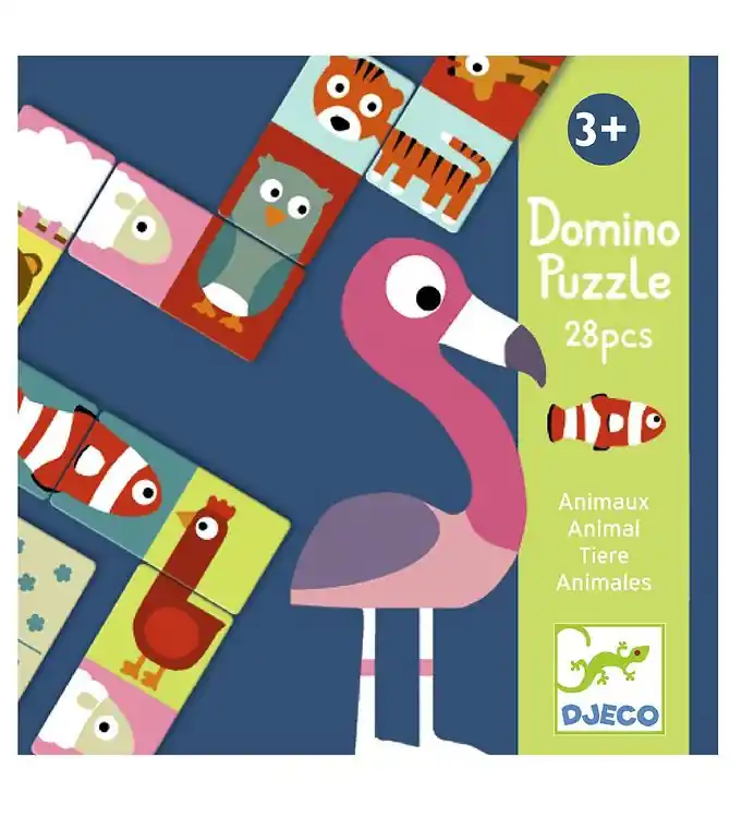 Djeco Puzzel - 28 Onderdelen - Domino Korting