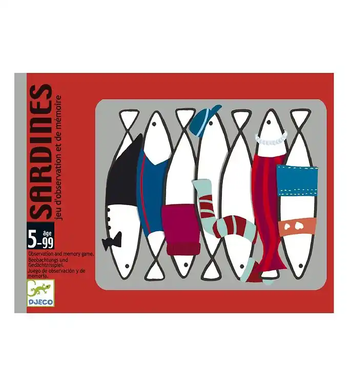 Bestseller Djeco Kaartspel - Geheugenspel - Sardines