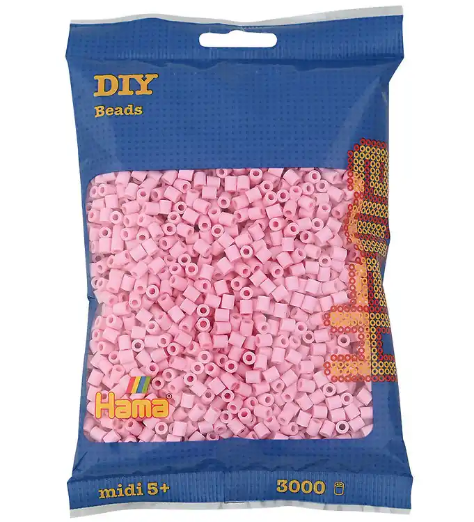 Tijdelijk Beschikbaar Hama Midi Kralen - 3000 st. - 95 Pastel Roze