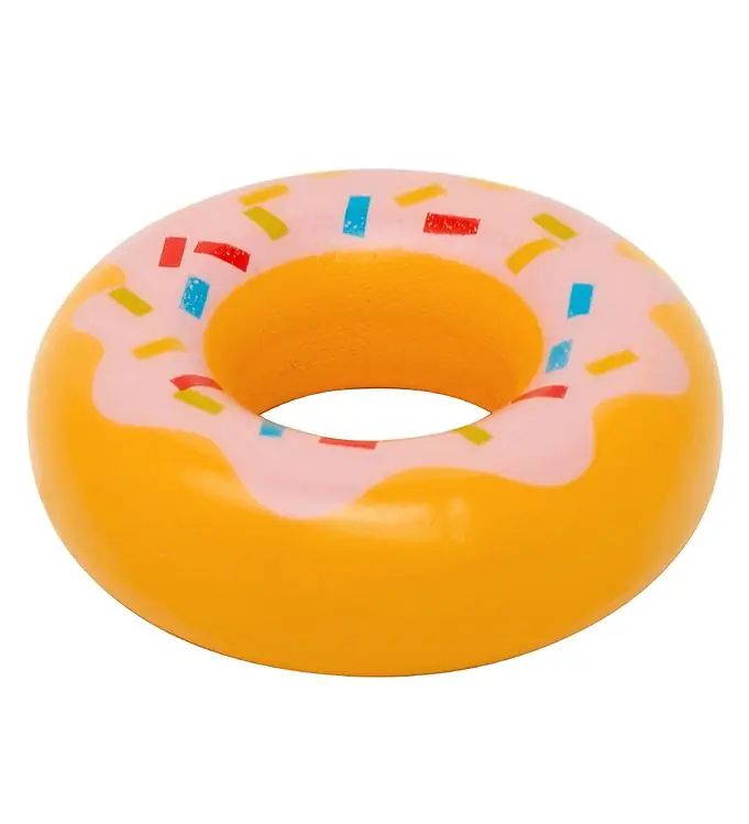 MaMaMeMo Speelgoedeten - Hout - Donut m. Roze Glazuur Favoriet