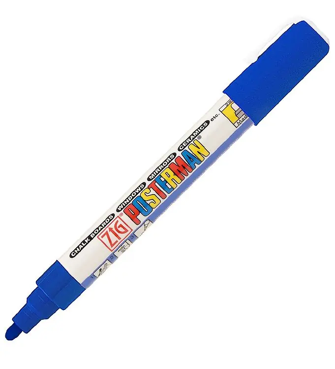 Direct Beschikbaar Zig Viltstift - Waterdicht - 2 mm - Blauw
