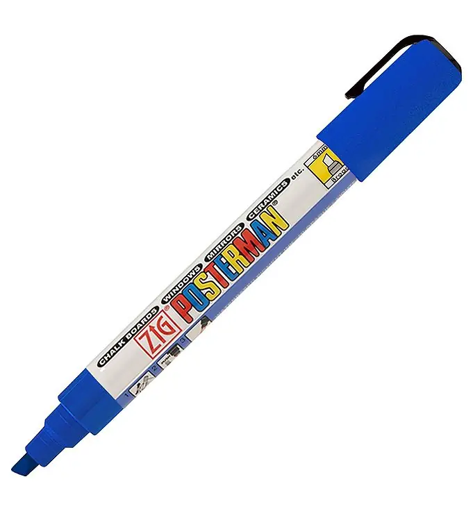 Weekendaanbieding Zig Viltstift - Waterdicht - 6 mm - Blauw