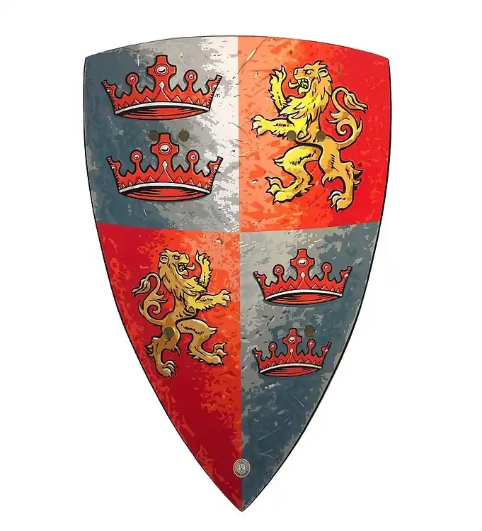 Liontouch Kostuum - Leeuwenhart Schild - Rood Nieuw