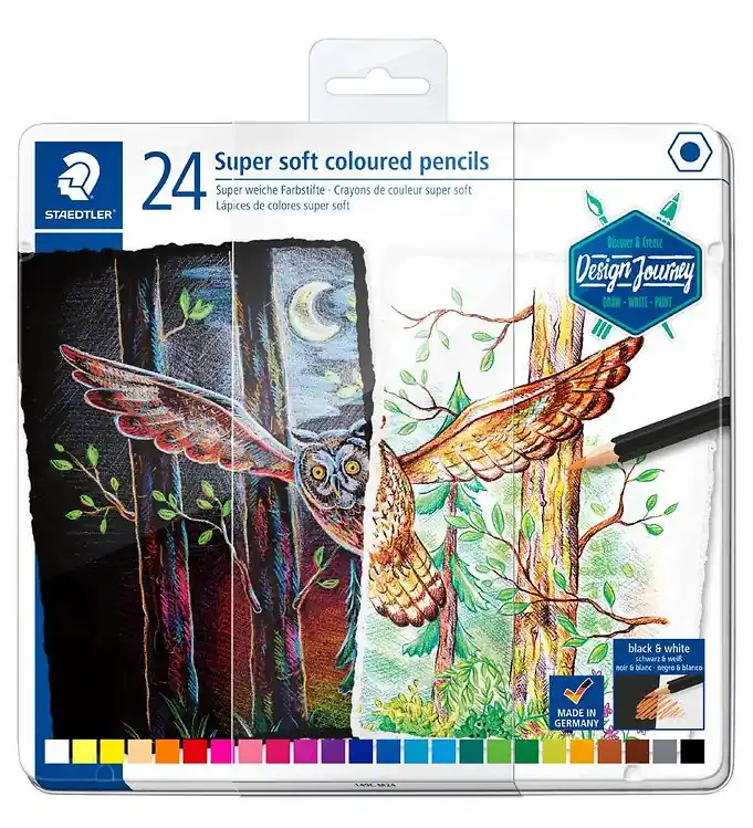 Weekendaanbieding Staedtler Kleurpotloden - Super Soft - 24 stk