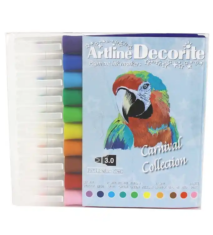 Beste Prijs Artline Markers - Decorite Flat - 10 st. - Carnaval