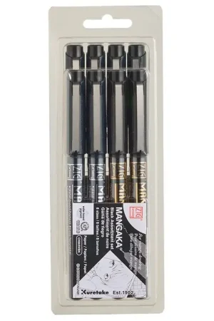 Fabrieksprijs Zig Markers - Cartoonist Mangaka - 8 maten - Zwart
