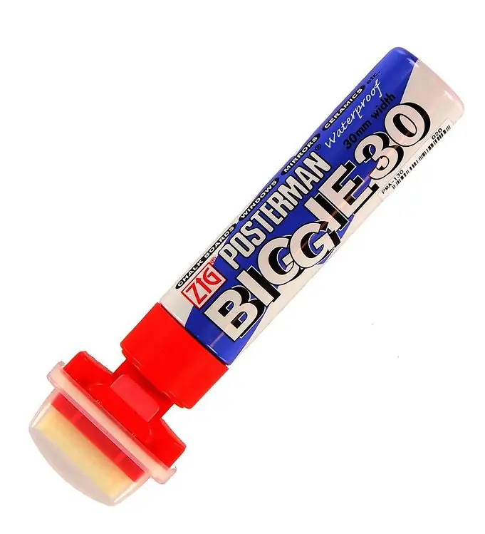 Zig Marker - Biggie - 30 mm - Rood Fabrieksprijs