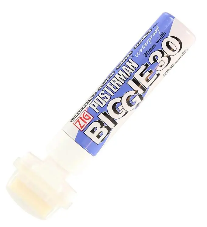Zig Marker - Biggie - 30 mm - Wit Laatste Kans