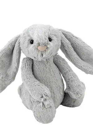 Weekendaanbieding Jellycat Knuffel - Medium+ - 31x12 cm - Bashful Silver Bunny