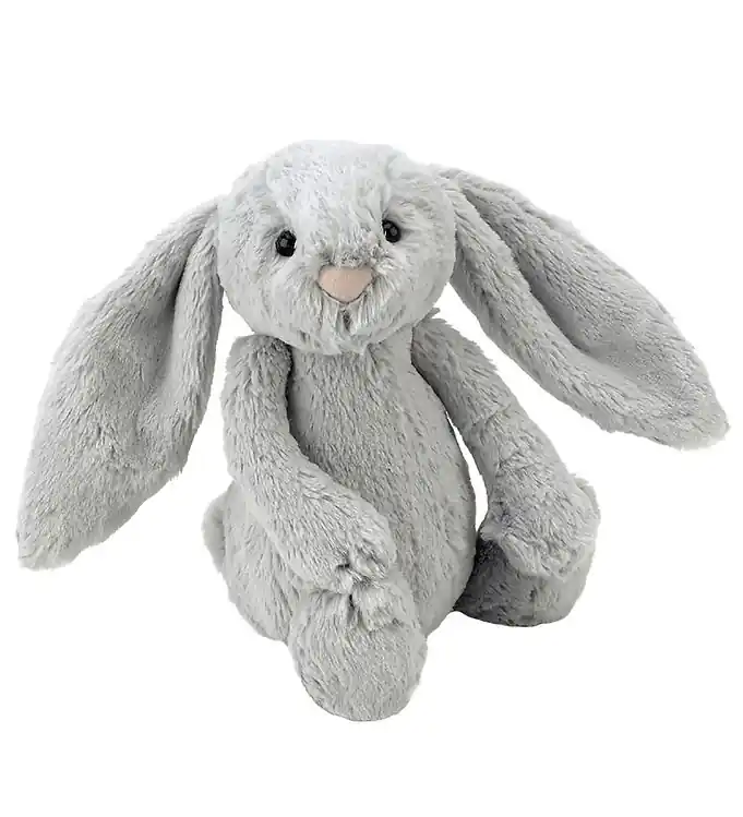 Weekendaanbieding Jellycat Knuffel - Medium+ - 31x12 cm - Bashful Silver Bunny
