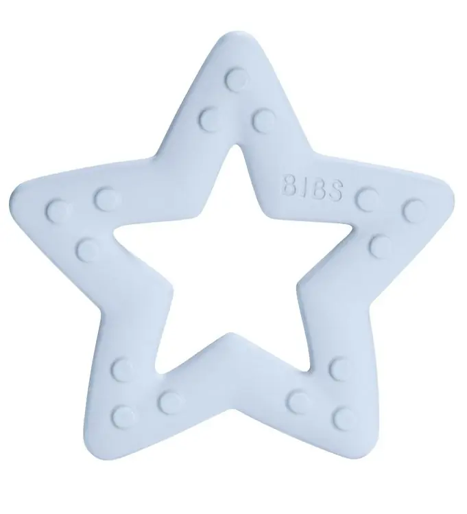 Betrouwbaar BIBS Bijtring - Star - Baby Blue