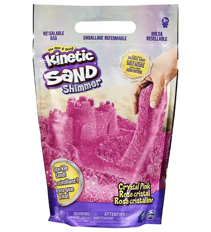 Laatste Versie Kinetic Sand Strandzand - 900 gram - Kristal Pink Glitter