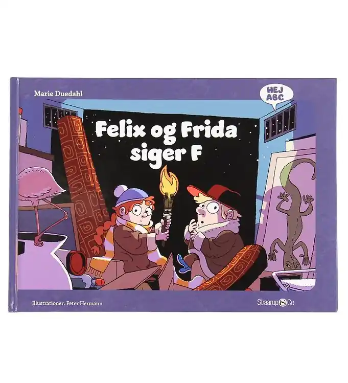 Straarup & Co Boek - Hallo ABC - Felix en Frida Zegt F - Deens Flitsaanbieding