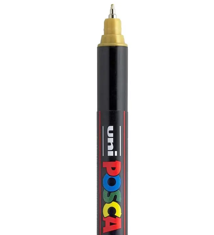 Gratis Retour Posca Viltstift - PC-1MR - Metallic Goud