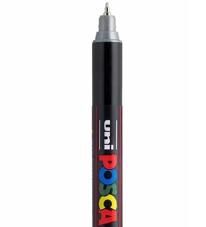 Posca Viltstift - PC-1MR - Zilver Laatste Versie