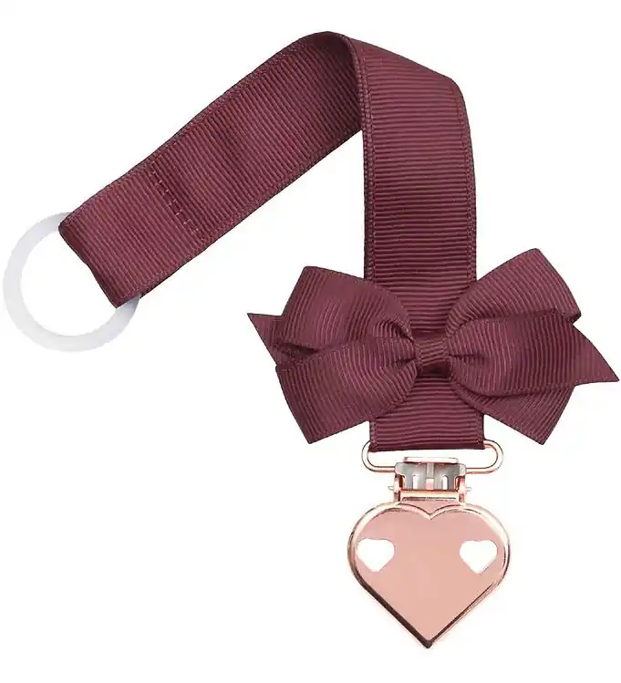 Little Wonders Speenketting - Rose Wine m. Vlinderdas/Koperen Ha Flitsaanbieding