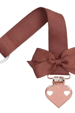 Little Wonders Speenketting - Chutney m. Vlinderdas/Koperen Hart Weekendaanbieding