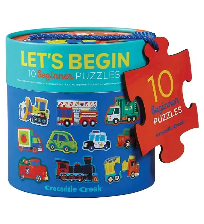 Crocodile Creek Puzzel - 10 st. - Voertuigen Tijdelijk Beschikbaar