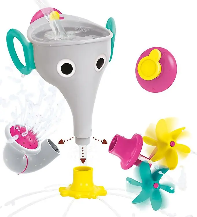Yookidoo Badspeelgoed - FunEleFun Fill 'N' Sprinkle - Grijs Flitsaanbieding
