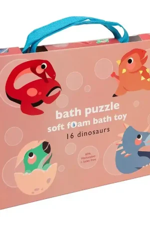 Petit Monkey Badspeelgoed - Puzzel - 16 stk - Dinosaurs Must-Have
