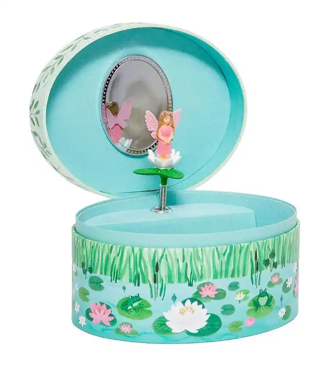 Petit Monkey Sieradendoos m. Muziek - 9x15.5x12 cm - Water Fairy Hoge Kwaliteit