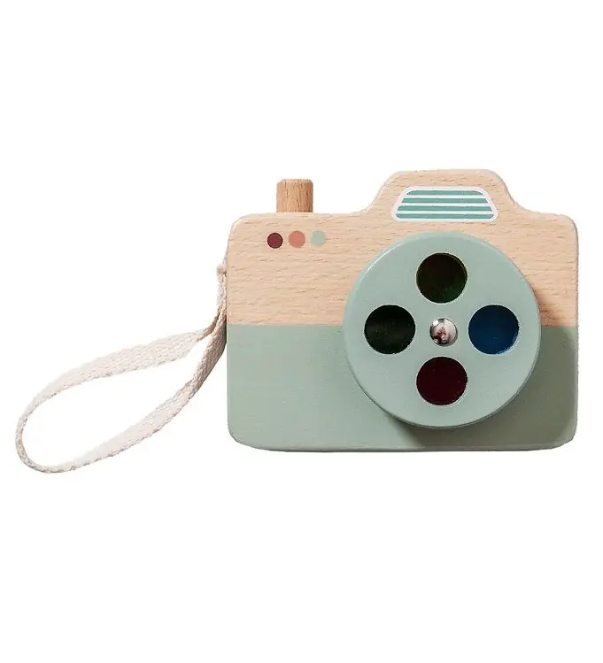 Koopje Petit Monkey Camera - Hout - Blauw
