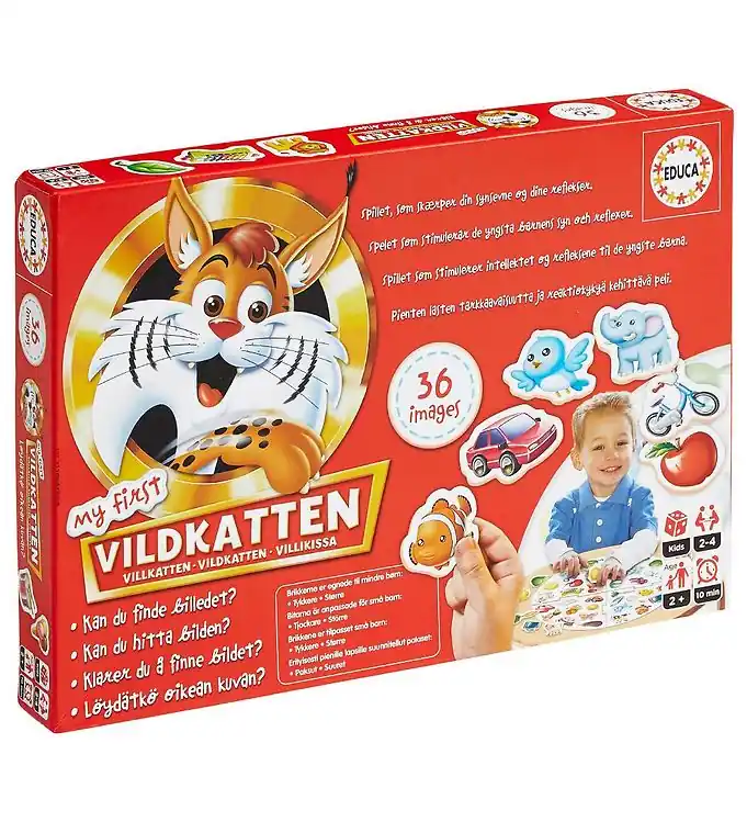 Gecertificeerd Educa Bordspel - My First Wilde kat - 36 Afbeeldingen