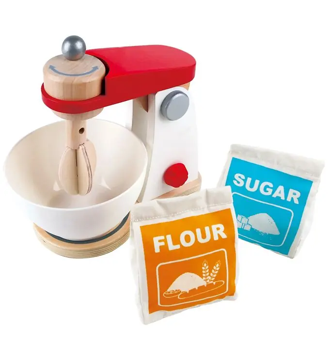 Hape Speelset - 4 Onderdelen - Mix & terug Mixer Exclusieve Aanbieding