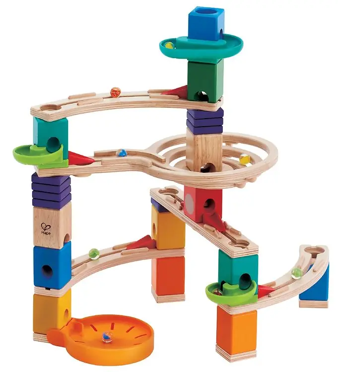 Op = Op Hape Knikkerbaan - Quadrilla - 94 Onderdelen - Cliffhanger