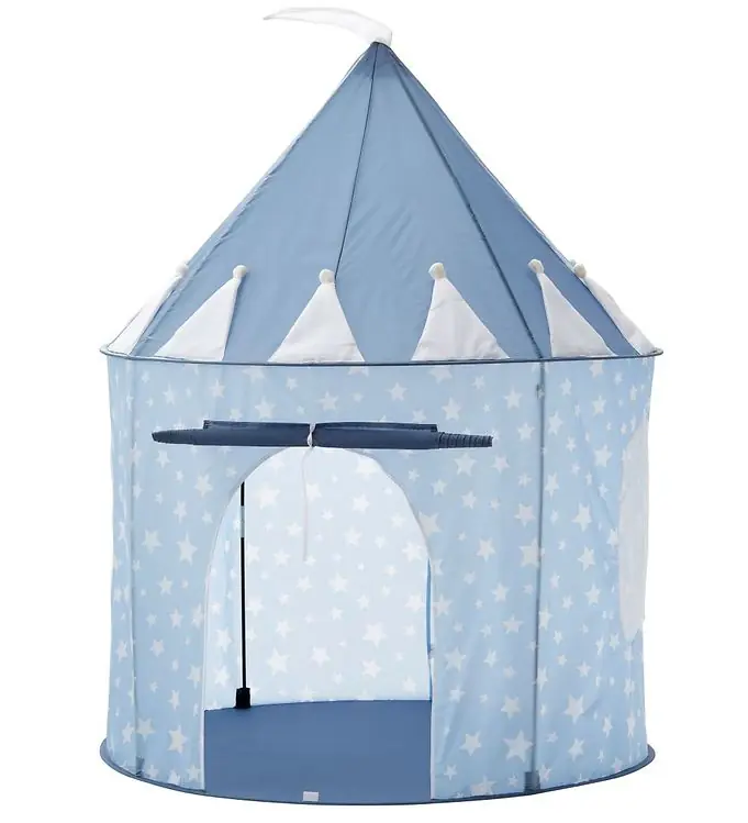 Kids Concept Speeltent - 100x130 cm - Blauw m. sterren Betaalbaar