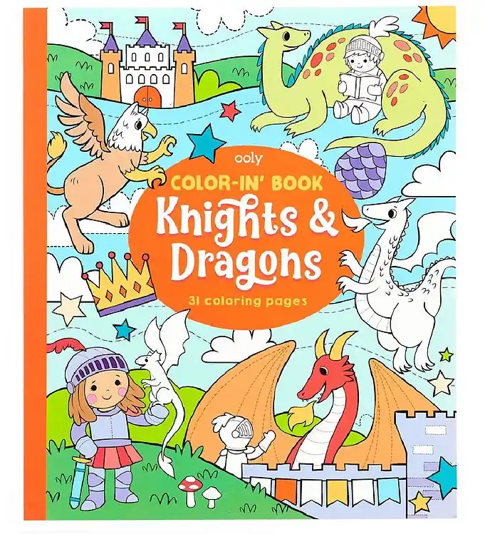 Nu Kopen Ooly Kleurboek - 31 pagina's - Ridders Eend Dragons