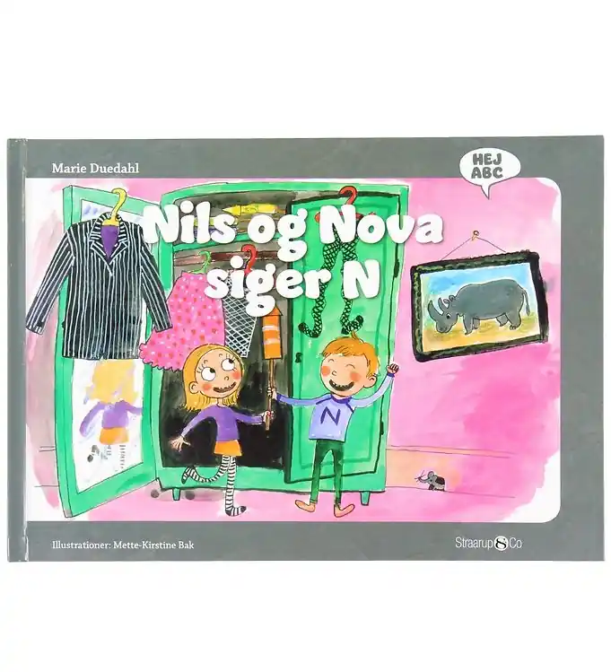 Straarup & Co Boek - Hallo ABC - Nils en Nova Zegt N - Deens Laatste Versie