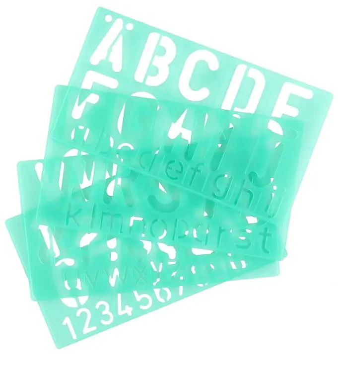 Linex Lettertypesjabloon - 50mm - Groen Premium