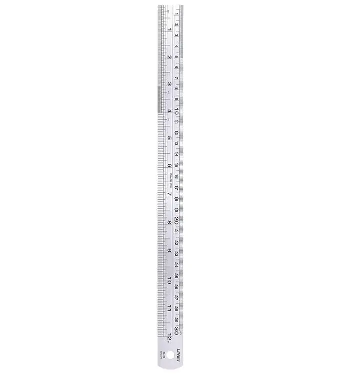 Weekendaanbieding Linex Liniaal - 30 cm - Staal