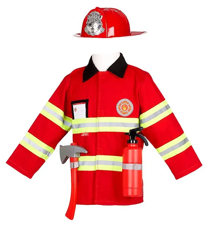Souza Kostuum - Brandweerman - Rood Gecertificeerd
