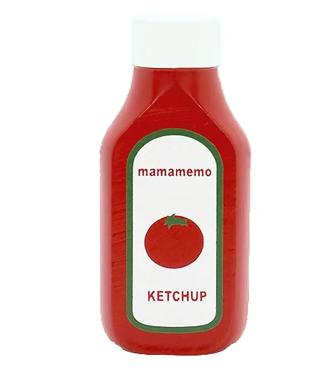 Superprijs MaMaMeMo Speelgoedeten - Hout - Ketchup