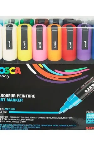 Beste Prijs Posca Markers - PC-5M - 16 st. - Multicolour