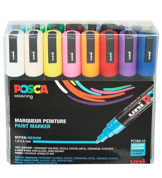Beste Prijs Posca Markers - PC-5M - 16 st. - Multicolour