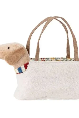 Bloomingville Knuffel - 15 cm - Hondje m. Tas Goedkoop