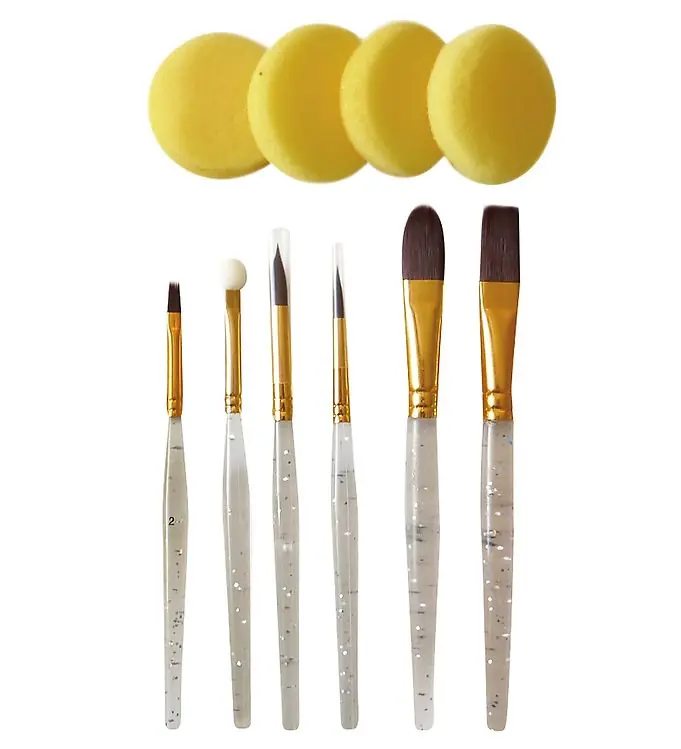 Laatste Versie Grim Tout Kwastenset - Deluxe - 10 Onderdelen - Transparent m. G