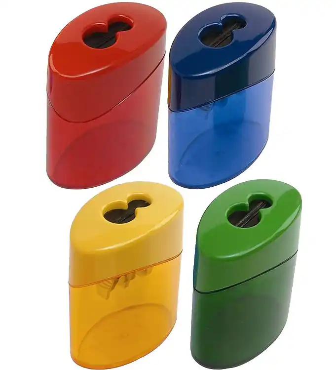 Beperkte Voorraad Linex Puntenslijper - Dubbel - Assorti - Rood/Blauw/Geel/Groen