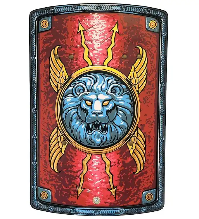 Liontouch Kostuum - Roman Schild - Rood Tijdelijk Beschikbaar