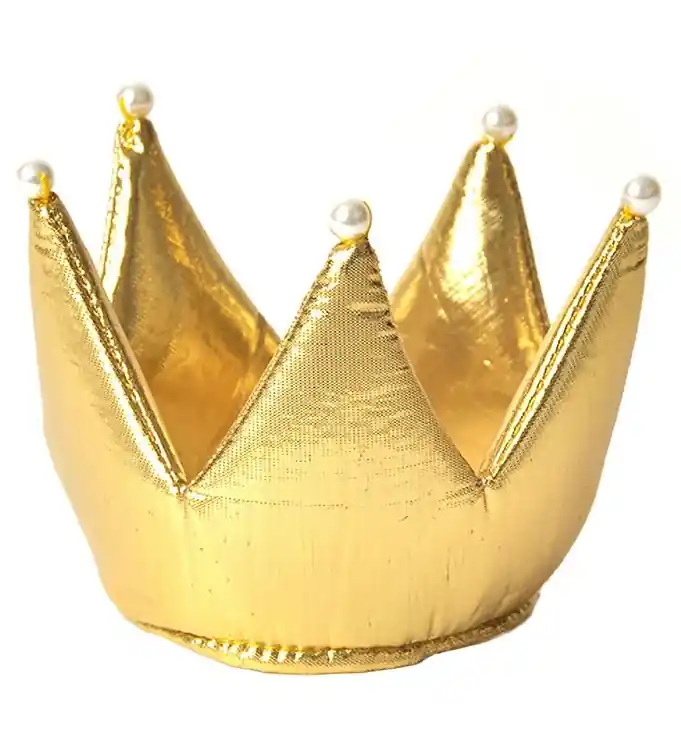 Direct Verzonden Den Goda Fen Kostuum - Prinsessenkroon - Goud