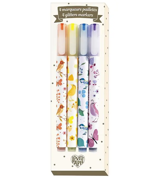Nu Kopen Djeco Markers - 4 st. - Multicolour m. Glitter