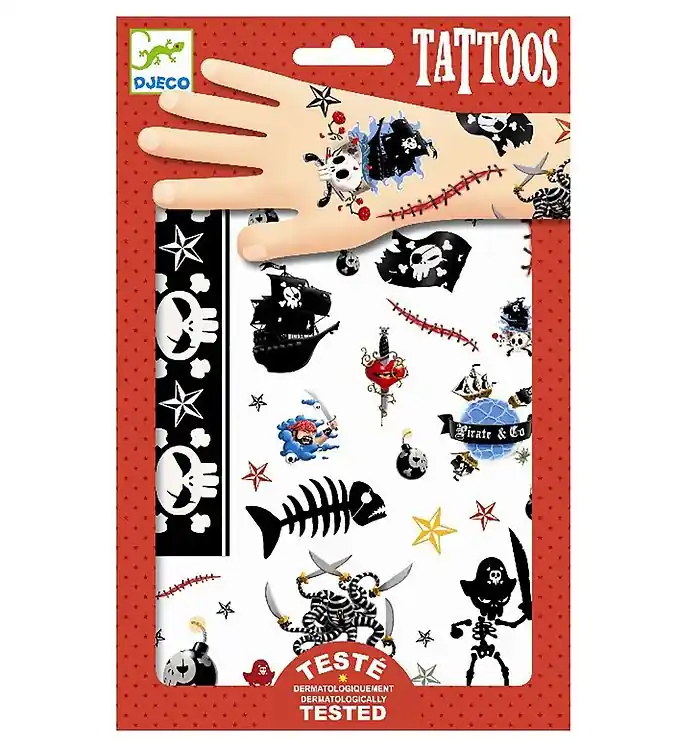 Djeco Tattoos - Piraten Korting