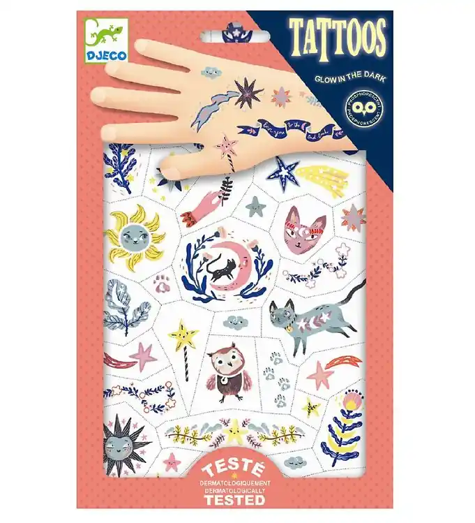 Djeco Tattoos - Lichtgevend - Sweet Dromen Dagaanbieding