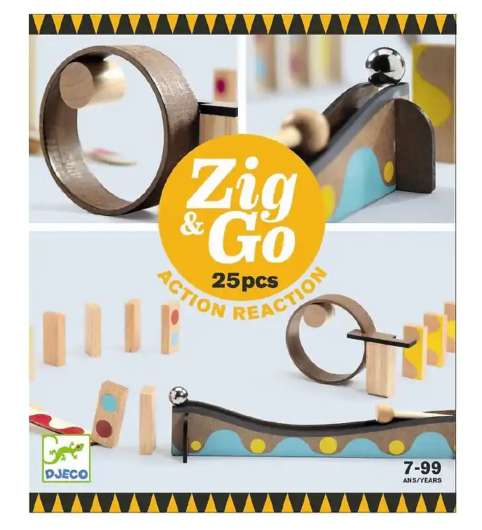 Djeco Zig & Go Rails - 25 Onderdelen Beperkte Voorraad