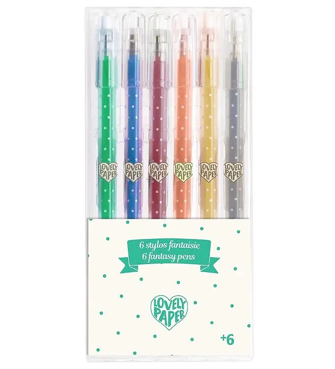 Djeco Pennen - Gel - 6 st. - Glitter Koop Vandaag